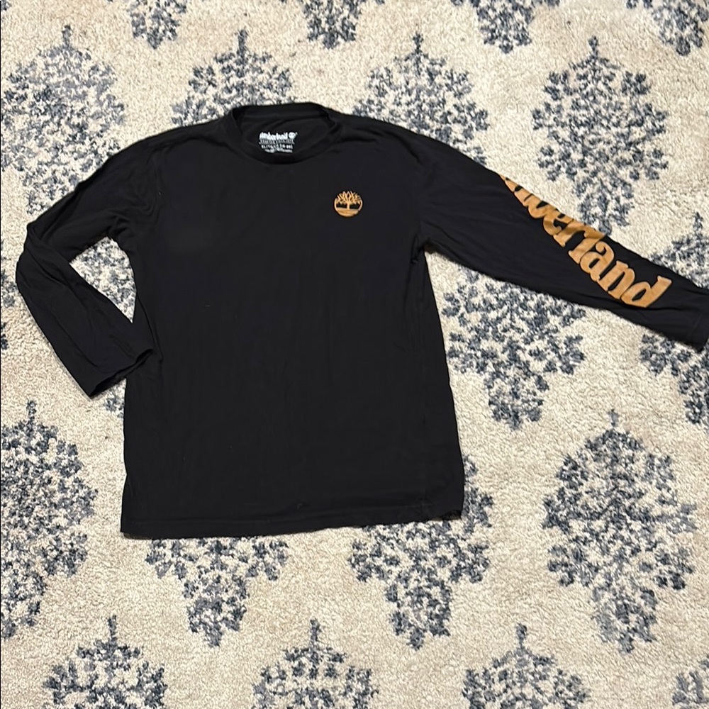 Timberland Black and Tan Long Sleeve Tee